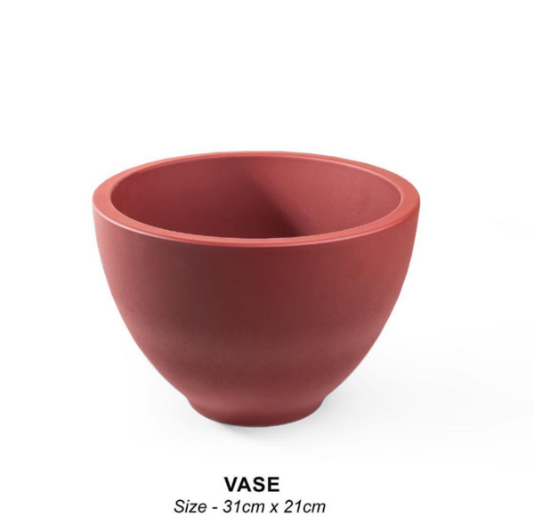 vase maroon