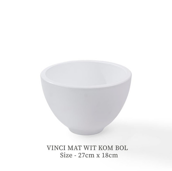 WHITE VASE BOL