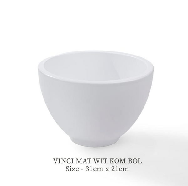 WHITE VASE BOL