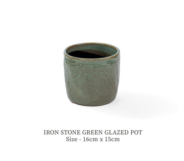 iron green pot